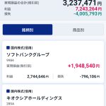 2026年 第一四半期の損益（SBGを一部損切り、キオクシアへ入れ替え）